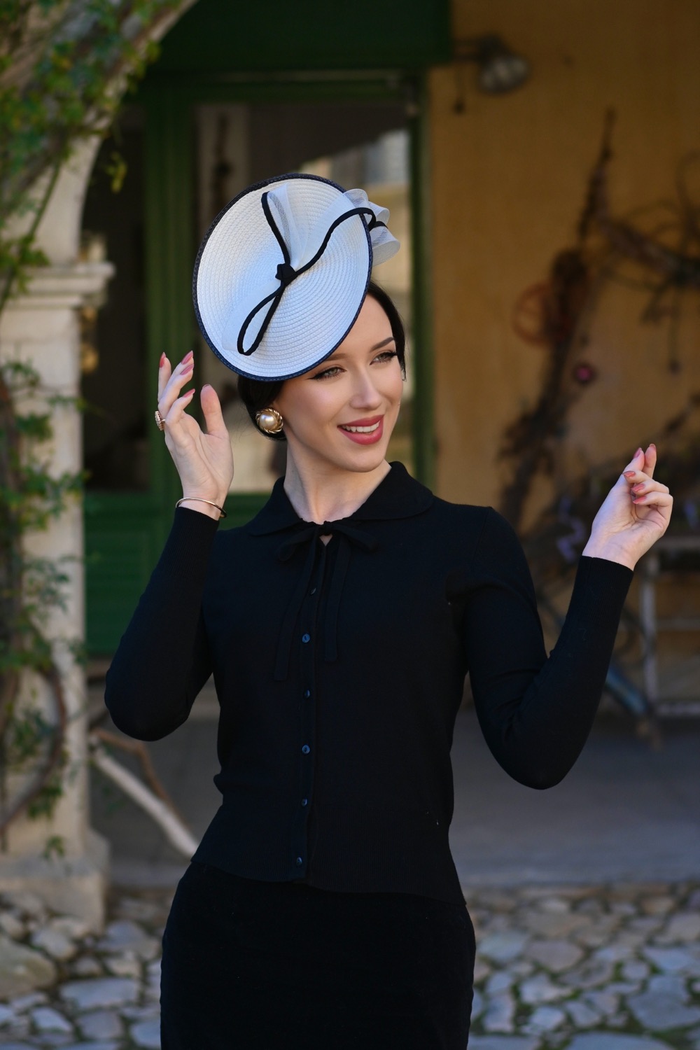 Élise Knit Cardigan in Black